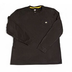 Caterpillar Men's Black Long Sleeve Tee